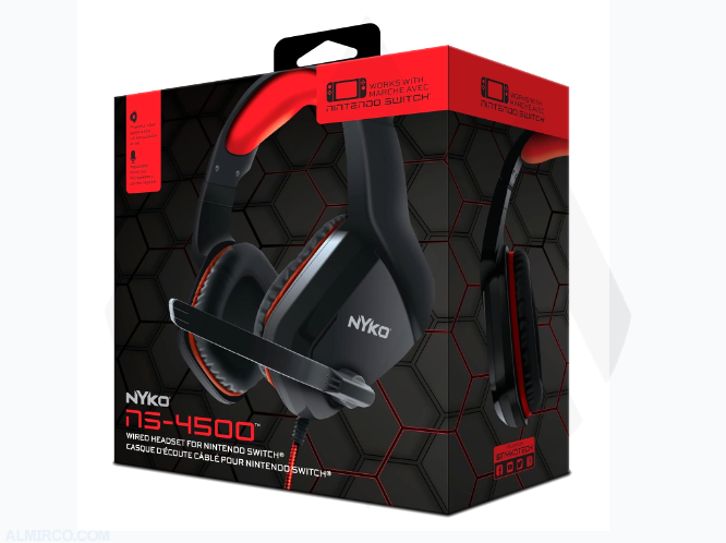 Nyko NS-4500 Wired Gaming Headset for Nintendo Switch