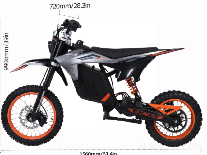 Accessory 3000W Mid Motor Electric Dirt Bike 48V 30AH Battery Pack